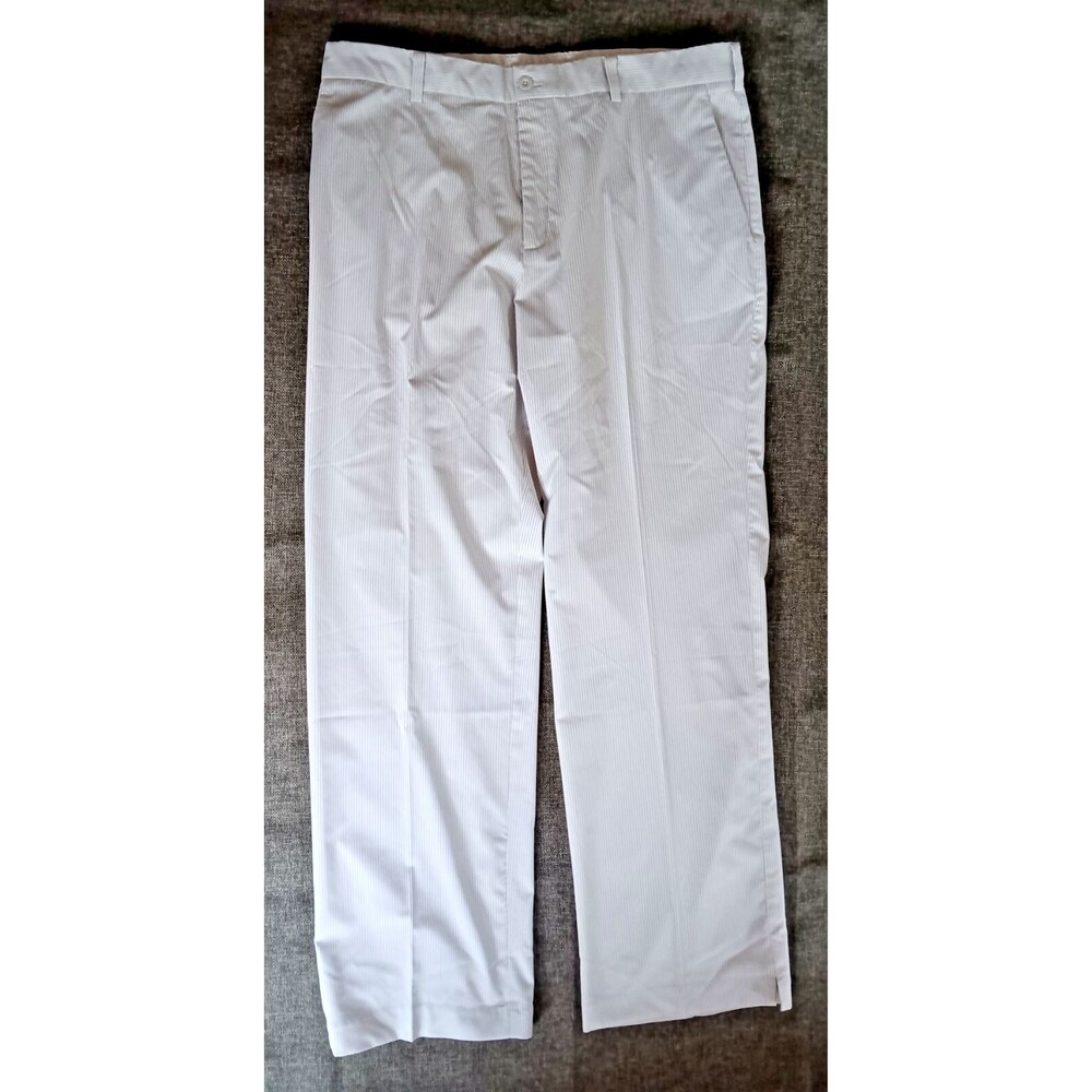 Pants New Nike Golf Mens 36x32 Dri Fit tan white stripes